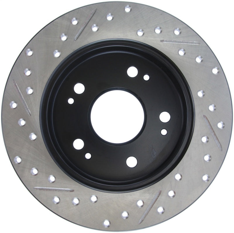 Stoptech 127.40040L StopTech 06-09 Honda Civic Ex/Si Slotted & Drilled Left Rear Rotor