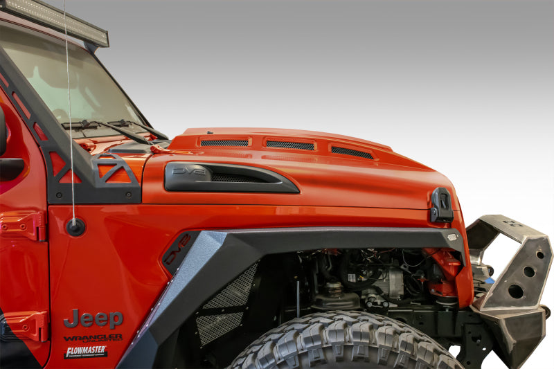 DV8 Offroad HDMBJL-01 18+ Jeep JL Heat Dispersion Hood - Primer Black