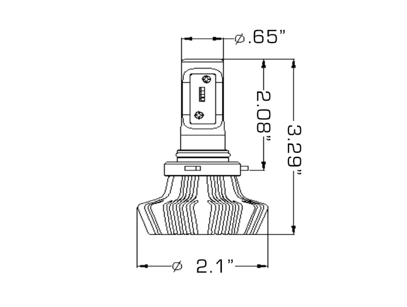 ORACLE Lighting 5234-001 Oracle H10 4000 Lumen LED Headlight Bulbs (Pair) - 6000K SEE WARRANTY