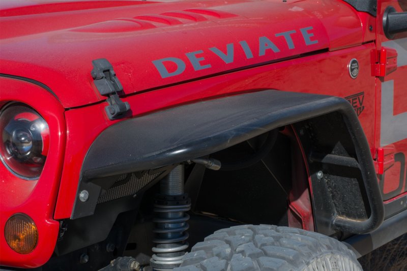 DV8 Offroad FENDB-02 07-18 Jeep Wrangler JK Front & Rear Flat Tube Fenders