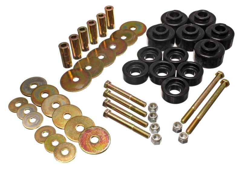 Energy Suspension 4.4113G 97-03 Ford F-100/F-150 2WD/F250 2WD & L-Duty Black Body (Cab) Mount Set