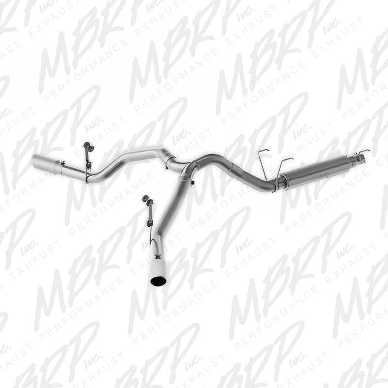 MBRP S5150AL 14-16 RAM 2500/3500 6.4L 4in AL Single Side Dual Outlet Cat Back Exhaust