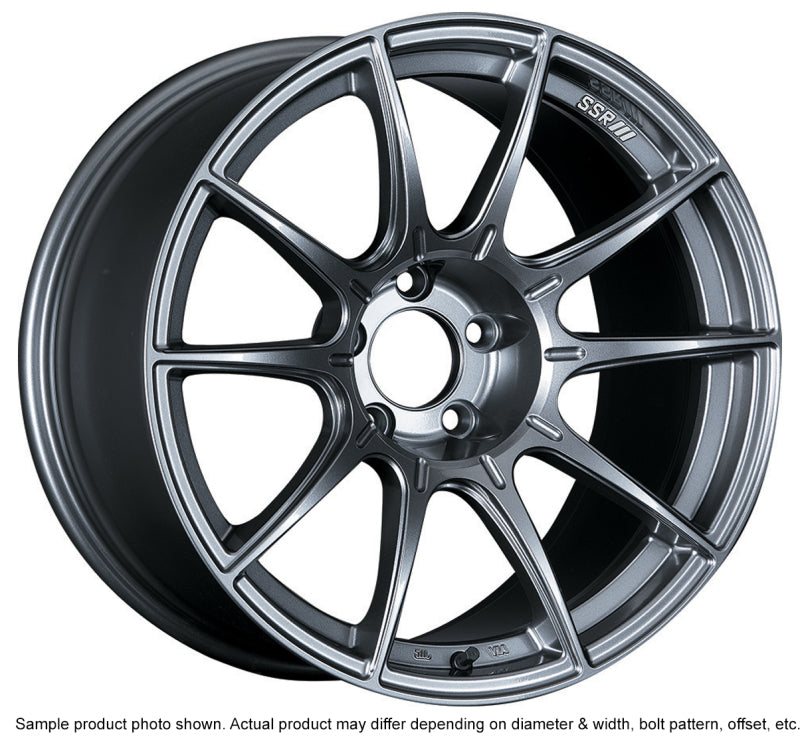 SSR XA18105+1505GDK GTX01 18x10.5 5x114.3 15mm Offset Dark Silver Wheel Evo X / G35 / 350z / 370z