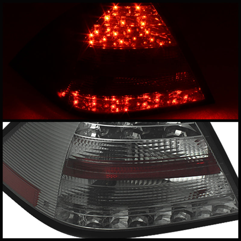 SPYDER 5069986 Spyder Mercedes Benz W203 C-CLASS 05-07 4DR Sedan LED Tail Lights Smoke ALT-YD-MBZC05-LED-SM