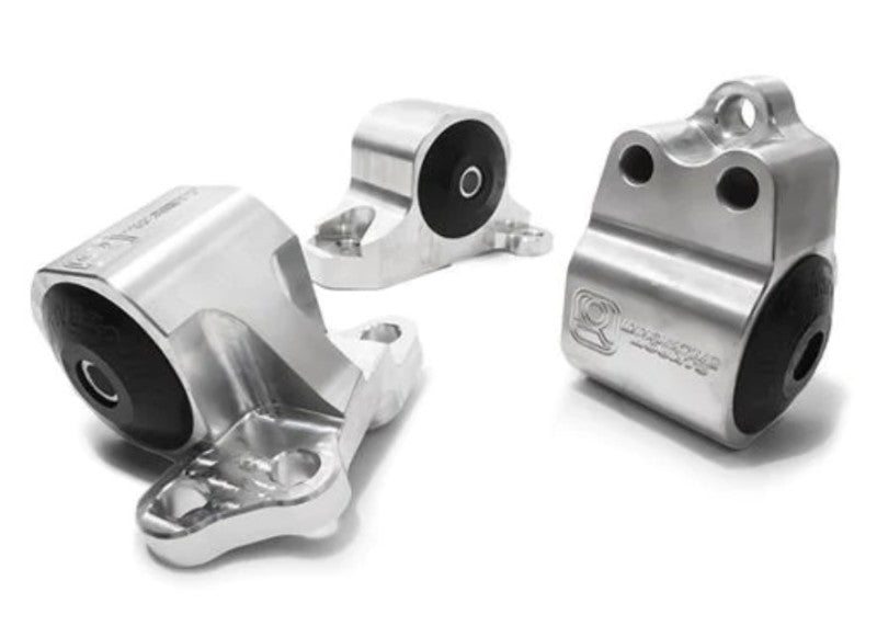 Innovative Mounts B10150-SOLID Innovative 92-95 Civic B/D Series Silver Aluminum Mounts Solid Bushings (3 Bolt)