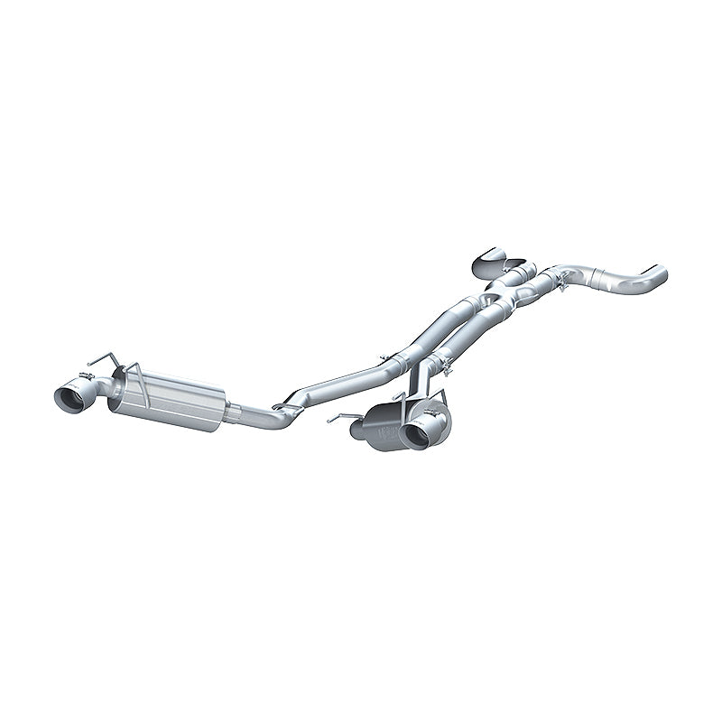 MBRP S7020409 2010 Chev Camaro V6 3.6L Dual Cat Back Round Tips (11 Conv. MUST purchase mbrpAD1710)