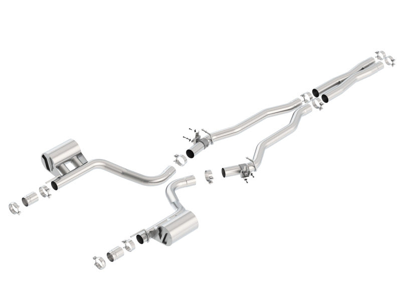 Borla 140646 2015 Dodge Challenger Hellcat 6.2L V8 ATAK Catback Exhaust No Tips Factory Valance