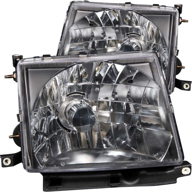 ANZO 121139 1997-2000 Toyota Tacoma Crystal Headlights Black