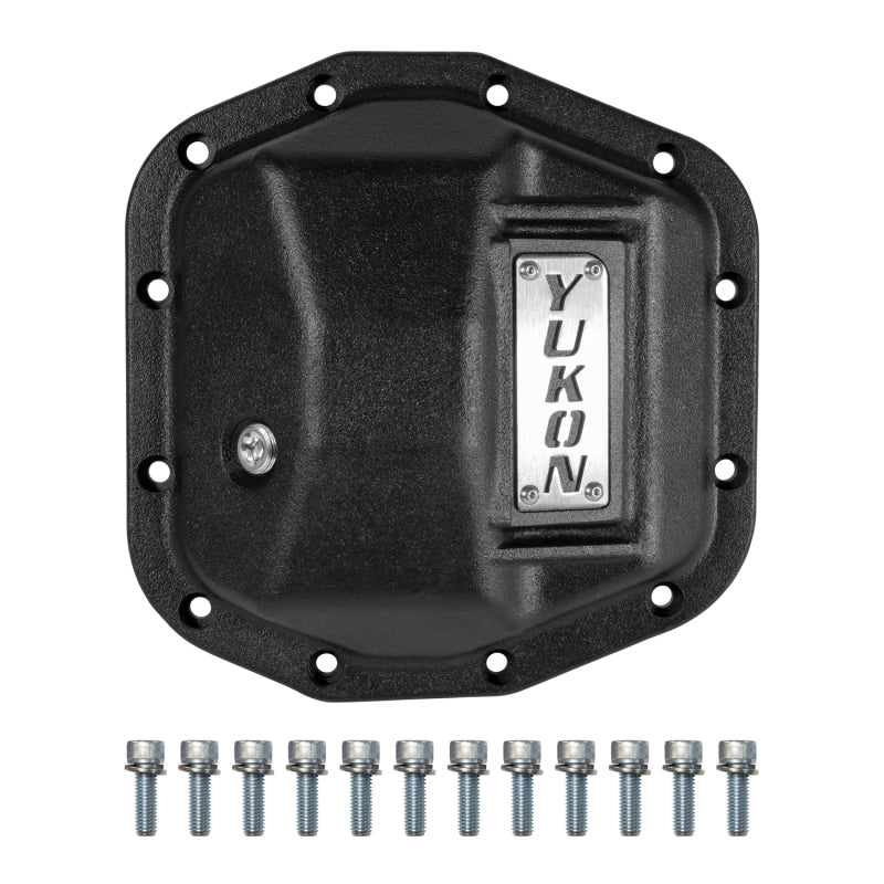 Yukon Gear & Axle YHCC-D44JL-FRONT Yukon Gear Hardcore Front Nodular Iron Cover for Jeep Wrangler JL Dana 44/210mm