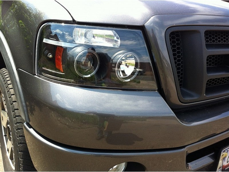 SPYDER 5010209 Spyder Ford F150 04-08 Projector Headlights Version 2 LED Halo LED Blk PRO-YD-FF15004-HL-G2-BK
