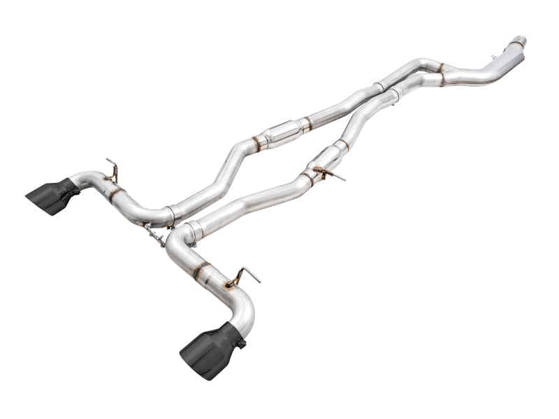 AWE Tuning 3015-33130 AWE 2020 Toyota Supra A90 Resonated Track Edition Exhaust - 5in Diamond Black Tips