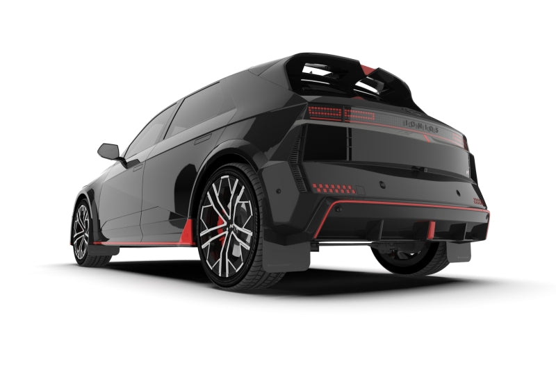 Rally Armor MF117-UR-BLK-RD 2025 Hyundai Ioniq 5 N Black Mud Flap w/ Red Logo
