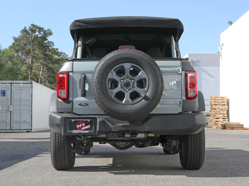 aFe 49-43136-B Apollo GT 3in 409 SS Cat-Back Exhaust 2021 Ford Bronco L4-2.3L (t)/V6-2.7L (tt) w/ Black Tip