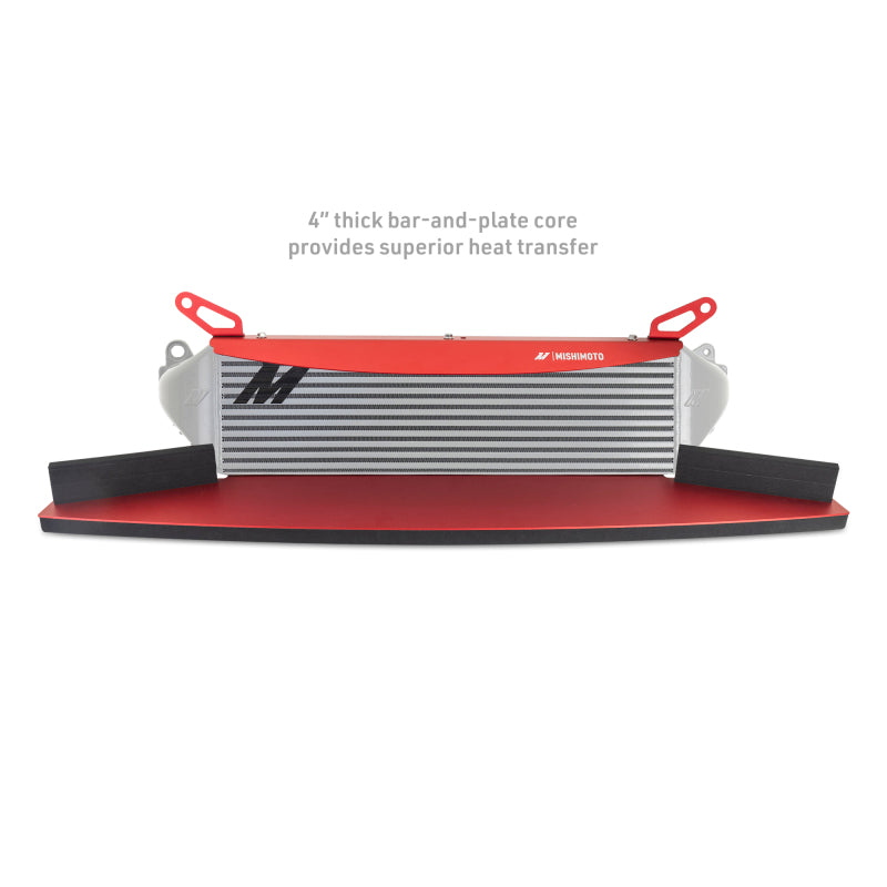 Mishimoto MMINT-GRC-23KSLRD 2023+ Toyota GR Corolla Intercooler & Pipe Kit - Silver Cooler - Red Pipes