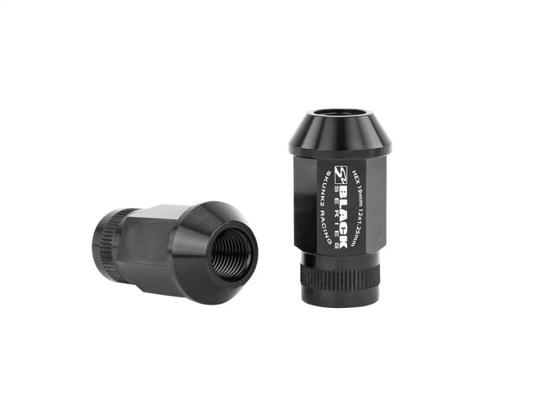 Skunk2 Racing 520-99-0835 Skunk2 12x1.25 Forged Lug Nut - Black (Set of 20)