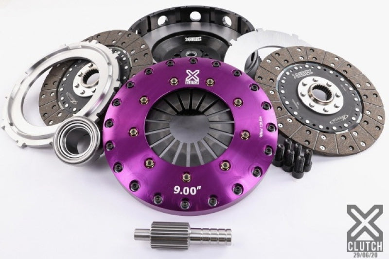 XCLUTCH XKBM23596-2G XClutch 2011 BMW 1 Series M Base 3.0L 9in Twin Solid Organic Clutch Kit (6 Bolt/PB in Flywheel)