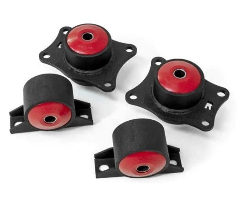Innovative Mounts 90755-75A Innovative 00-09 Honda S2000 F-Series Black Steel Mounts 75A Bushings (Rear Diff Mounts OEM Diff)