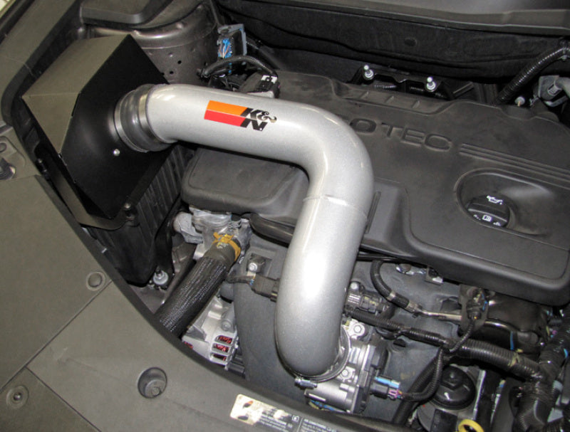 K&N Engineering 77-3071KS K&N 10 GMC Terrain / 10 Chevy Equinox 2.4L-L4 Silver High Flow Performance Kit