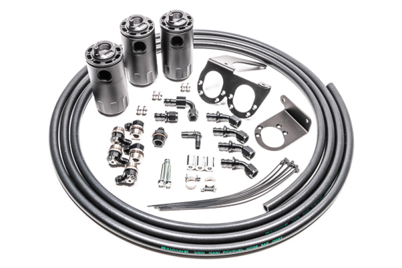 Radium Engineering 20-0566-FL Triple Catch Can Kit Nissan R35 GT-R Fluid Lock