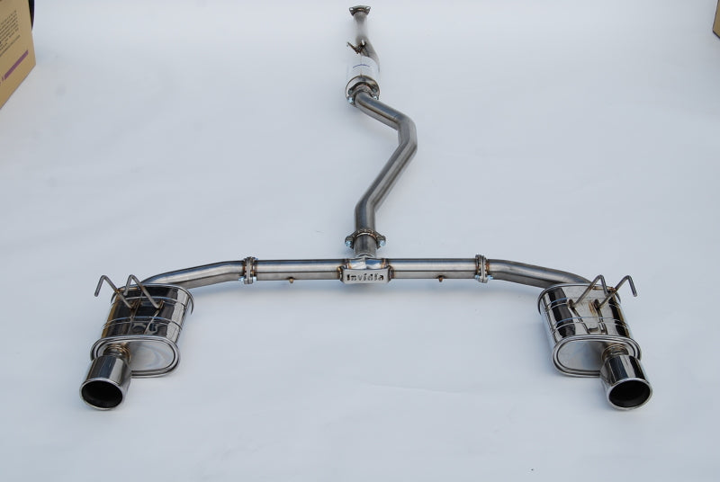 Invidia HS22HS4QD1RSL 2022+ Honda Civic Si (1.5T) 70mm Q300 Cat Back Exhaust - Rolled SS Tips