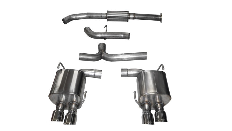 CORSA Performance 14857 Corsa 2015-2021 Subaru WRX Cat Back Exhaust Polished Quad 3.5in Tips Sport