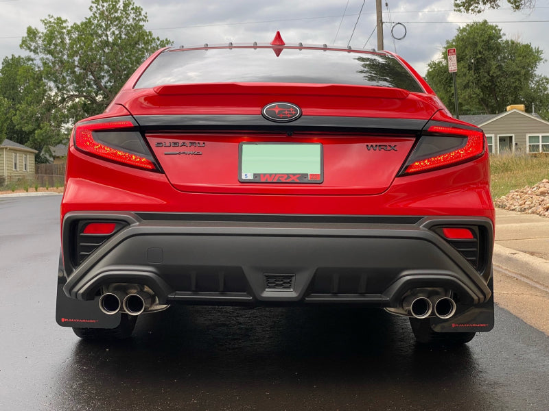Rally Armor MF92-UR-BLK/RD 2022 Subaru WRX Black UR Mud Flap w/ Red Logo