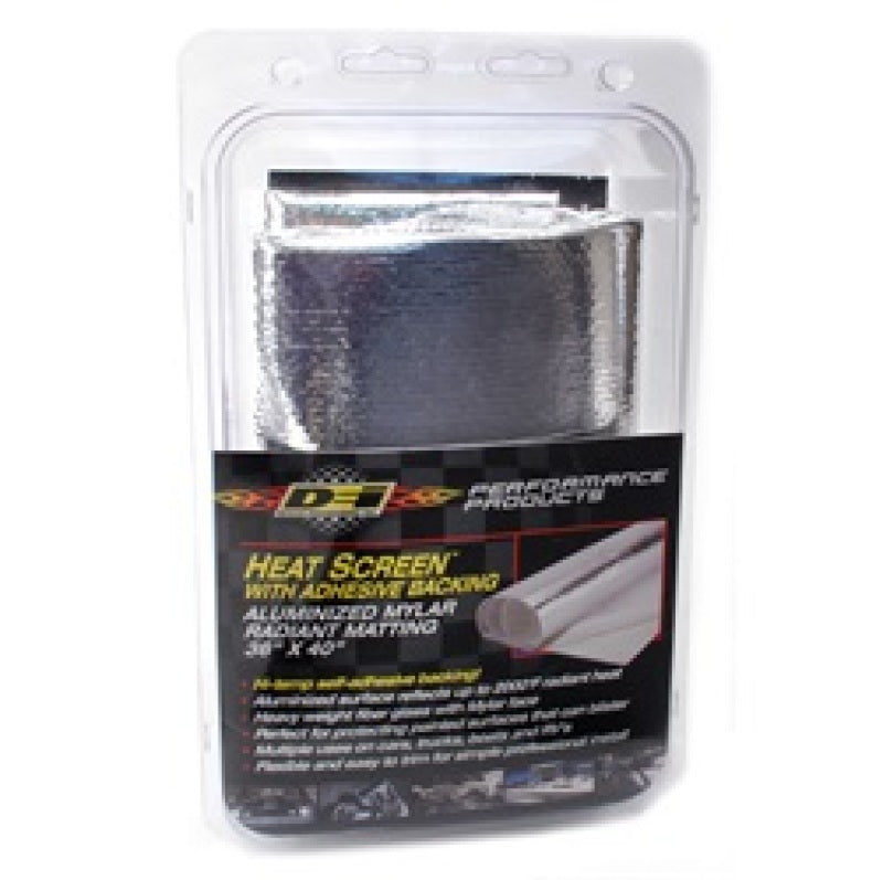 DEI 10400 Heat Screen 36in x 40in - Mylar Radiant Glass Fiber Matting w/Adhesive Backing