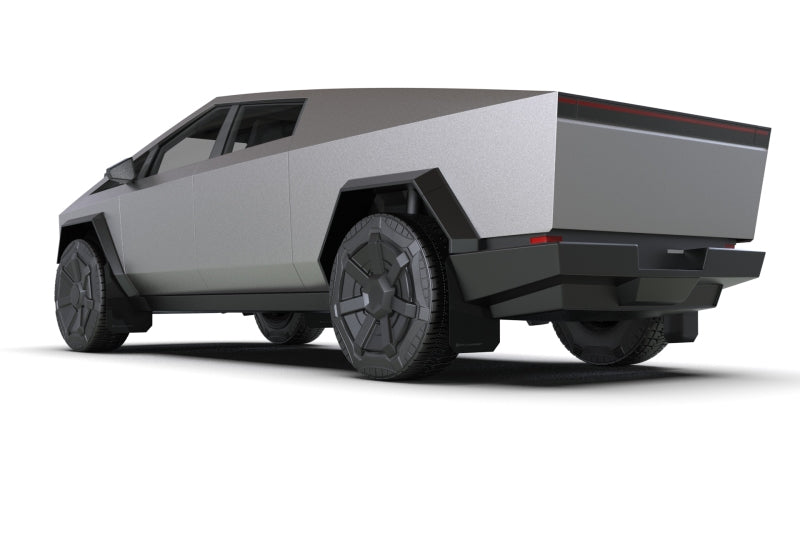 Rally Armor MF112-UR-BLK-SIL 2024 Tesla Cybertruck Black UR Mud Flap Metallic Black Logo