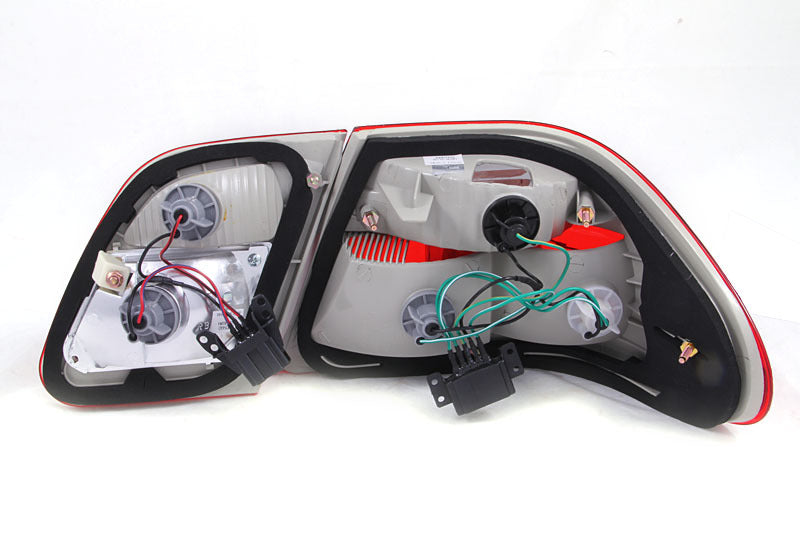 ANZO 221207 1996-2002 Mercedes Benz E CLASS W210 Taillights Red/Smoke G2