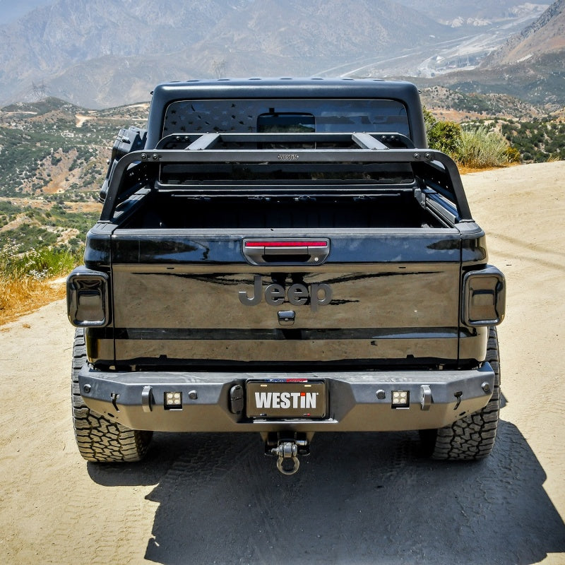 Westin 51-10005 2021 Jeep Gladiator Overland Cargo Rack - Textured Black