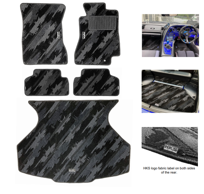 HKS 53001-AT024 FLOOR MATS JZA80 FULL SET OCT RHD