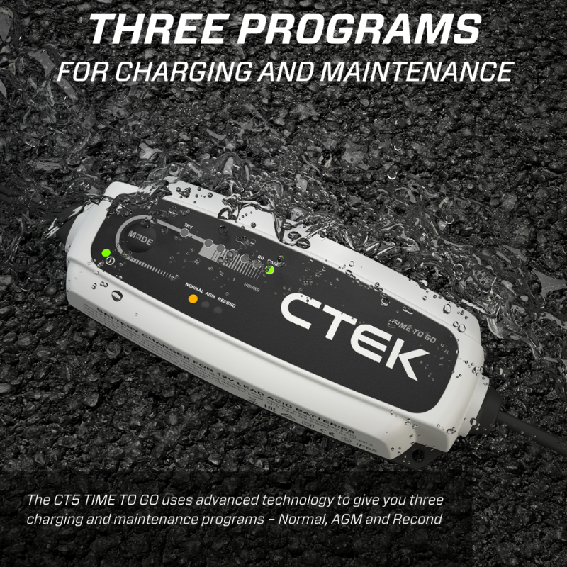CTEK 40-255 Battery Charger - CT5 Time To Go - 4.3A