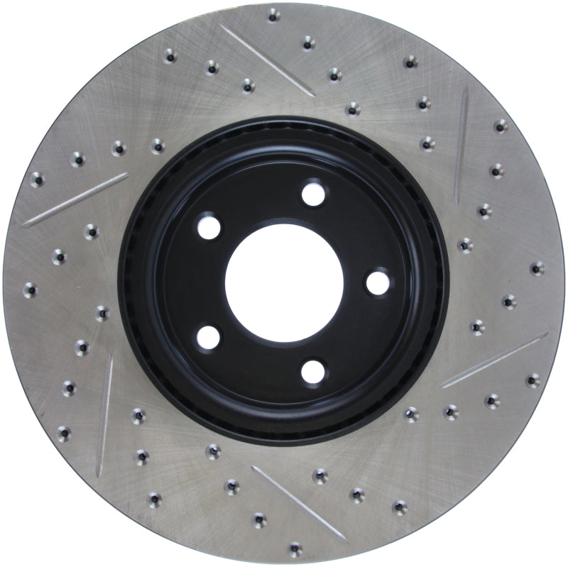 Stoptech 127.45078R StopTech 07-09 Mazda 3 Right Front Slotted & Drilled Rotors