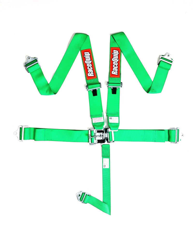 Racequip 711071 RaceQuip Green L & L 5pt Seat Belt