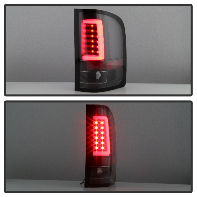 SPYDER 5084088 Spyder 07-13 Silverado (Will Not Work w/2010 921 Bulb) V3 LED Tail Lghts Blk ALT-YD-CS07V3-LBLED-BK