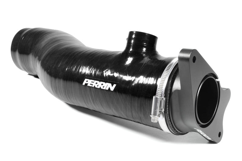 Perrin Performance PSP-INT-425BK PERRIN 22-24 Subaru WRX / 20-25 LGT & OBXT Turbo Inlet Hose w/Turbo Adapter Flange (Long) - Black
