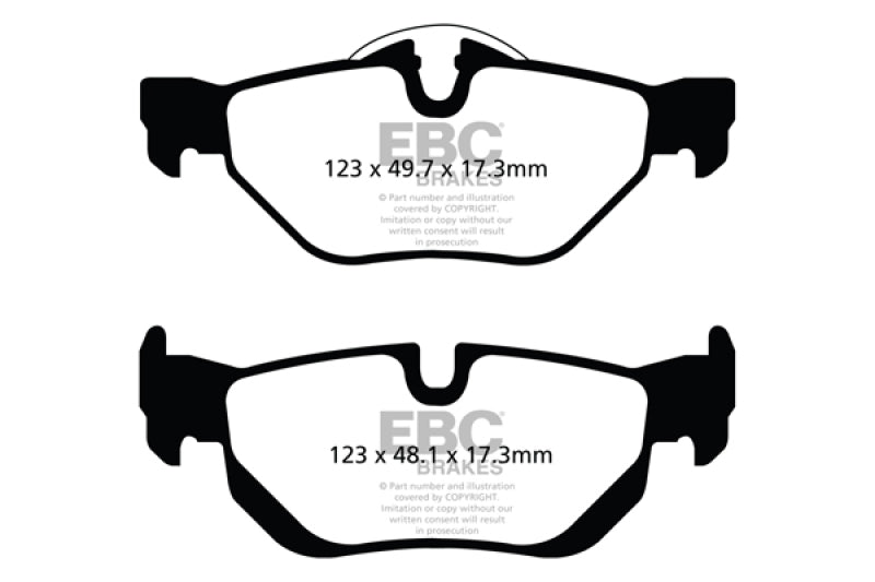 EBC DP42069R 13+ BMW X1 2.0 Turbo (28i) Yellowstuff Rear Brake Pads