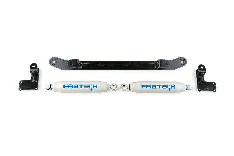 Fabtech FTS21044BK 07-14 GM C/K1500 2WD/4WD Dual Steering Stabilizer System w/Perf. Shocks