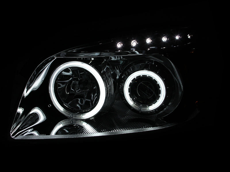 ANZO 111121 2006-2008 Toyota Rav4 Projector Headlights w/ Halo Chrome (CCFL)
