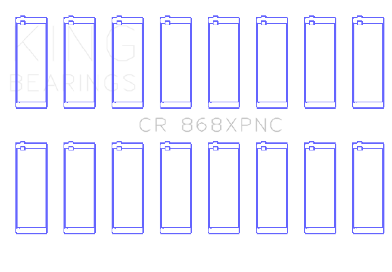 King Engine Bearings CR868XPNC Ford 4.6L/5.4L V8 SOHC Performance Coated Rod Bearing Set - Size STD