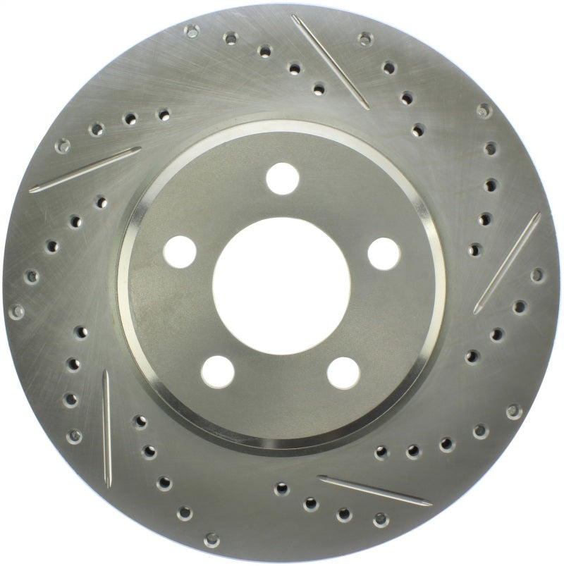 Stoptech 227.63059L StopTech Select Sport 06-17 Dodge Charrger/14-17 Chrysler 300 Slotted & Drilled Front Left Rotor