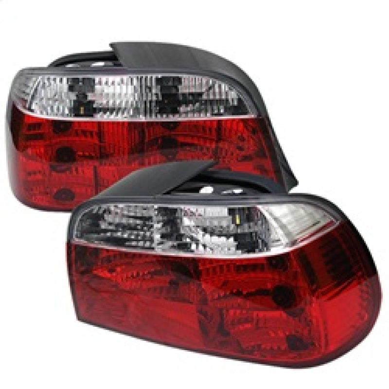 SPYDER 5000651 Spyder BMW E38 7-Series 95-01 Crystal Tail Lights Red Clear ALT-YD-BE3895-RC