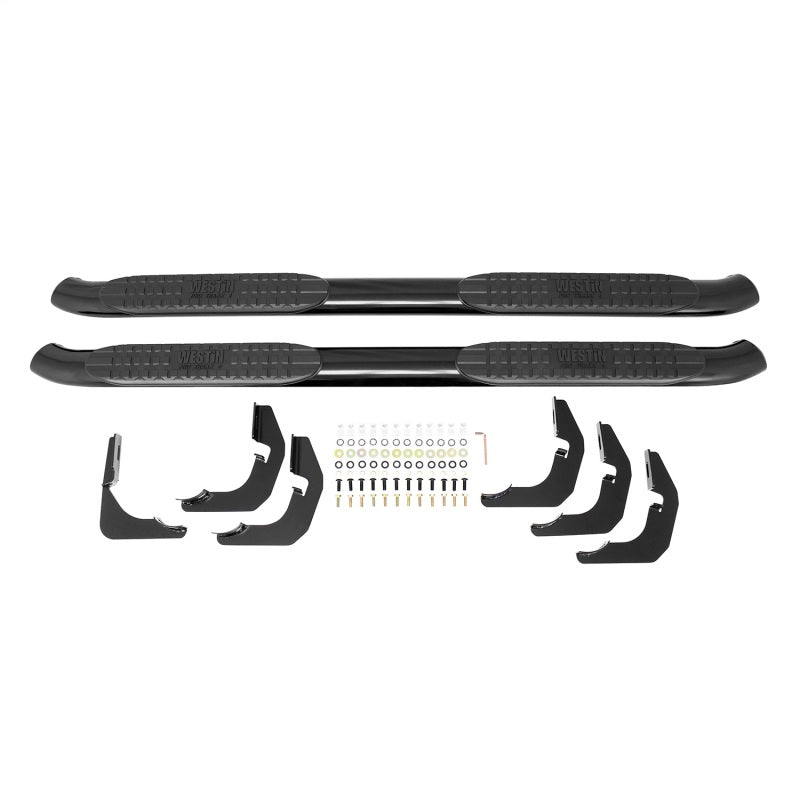 Westin 21-23255 2007-2018 Toyota Tundra CrewMax PRO TRAXX 4 Oval Nerf Step Bars - Black