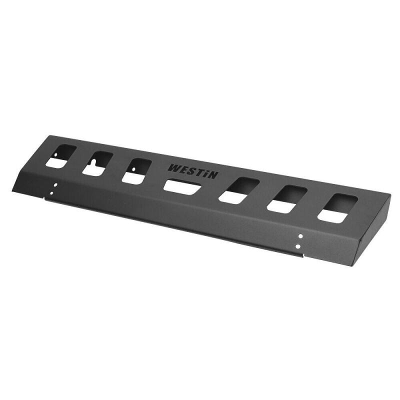 Westin 59-80095 18-19 Jeep Wrangler JL Front Bumper Skid Plate - Textured Black