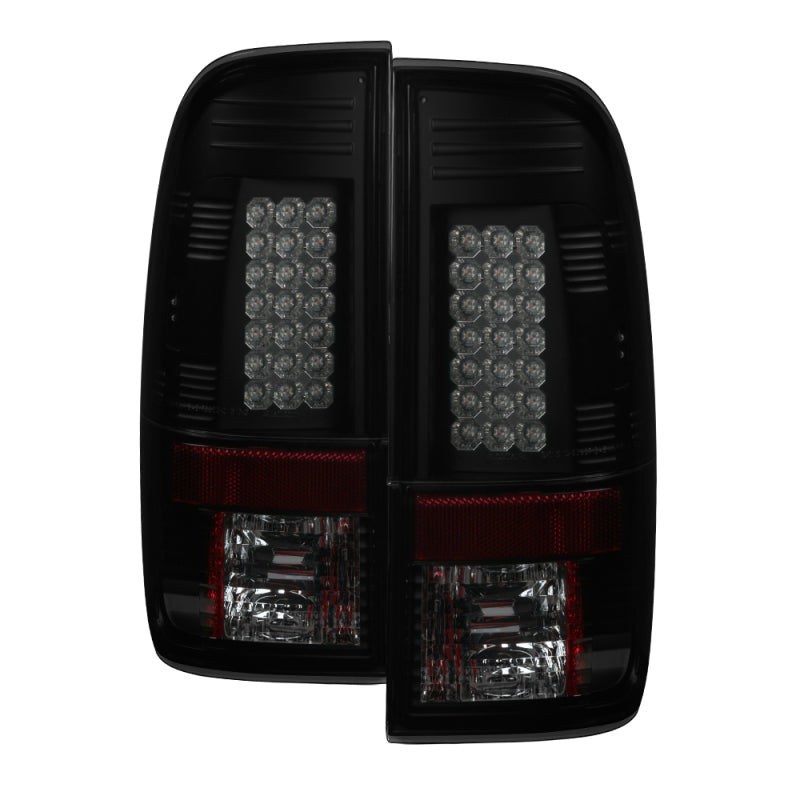 SPYDER 5078179 Spyder Ford F150 side 97-03/F250 Super Duty 99-07 LED Tail Lights Blk Smke ALT-YD-FF15097-LED-BSM