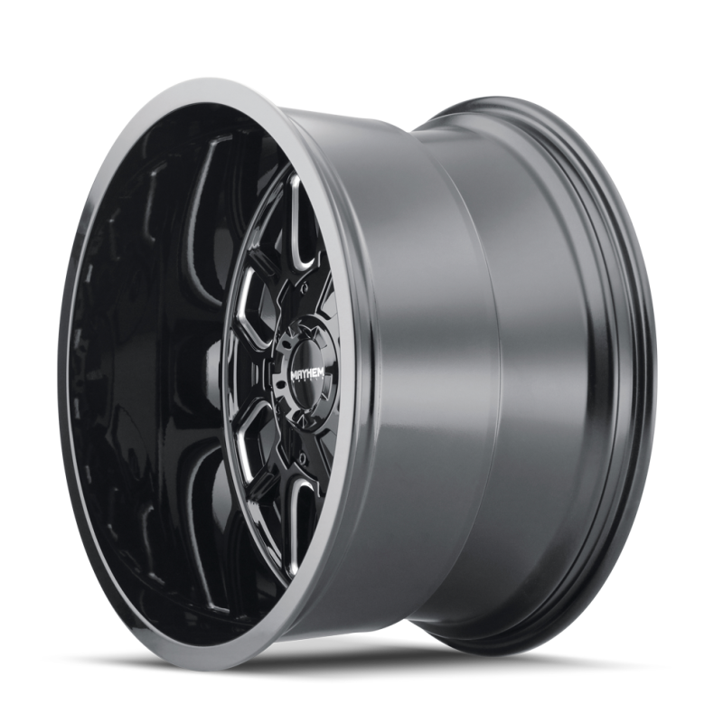 Mayhem 8107-2152BM 8107 Cogent 20x10 / 5x127 BP / -19mm Offset / 87.1mm Hub Black w/ Milled Spokes Wheel