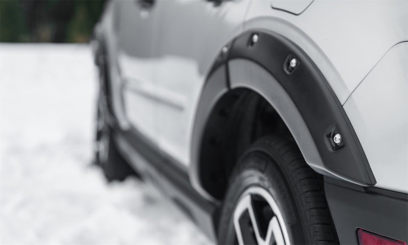 Bushwacker 20952-02 21-22 Ford Bronco Sport Pocket Style Flares 4pc Set - Black Smooth Finish
