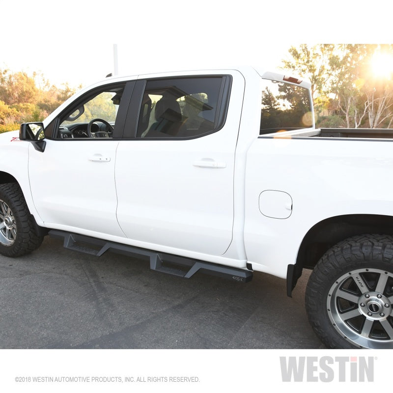 Westin 56-14135 2019 Chevrolet Silverado / GMC Sierra 1500 Crew Cab Drop Nerf Step Bars - Textured Black