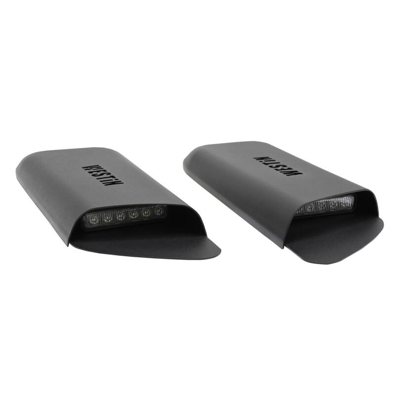 Westin 62-41115 18-20 Jeep Wrangler JL 2dr LED Hood Scoops - Textured Black