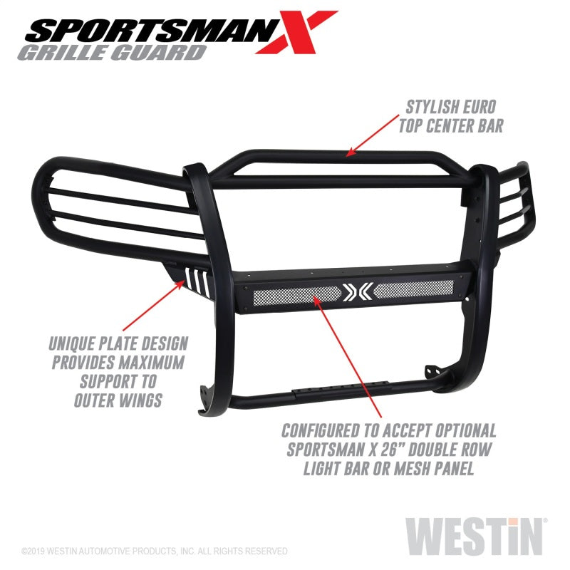 Westin 40-33885 16-21 Toyota Tacoma Sportsman X Grille Guard - Tex. Blk